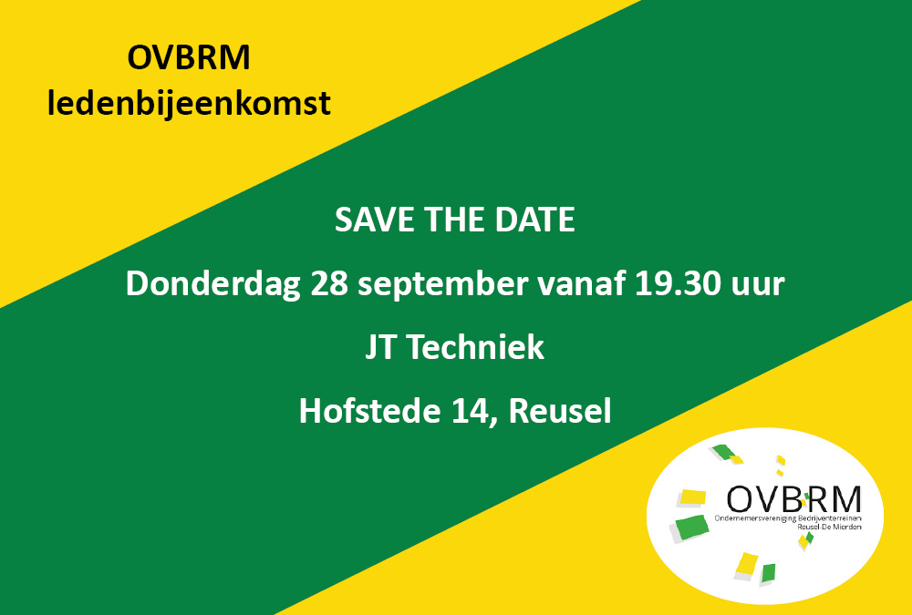 SAVE THE DATE – LEDENBIJEENKOMST OVBRM