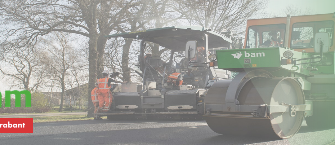 Groot onderhoud N284 ter hoogte van Hapert